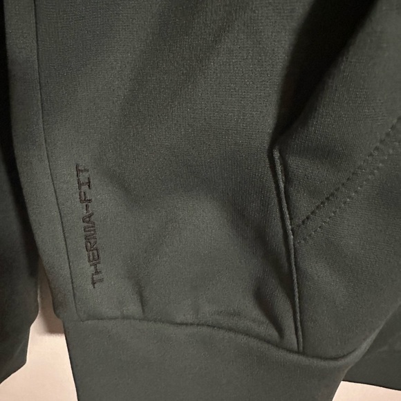 Nike Therma Fit Fitness Fleece Mens Hoodie Green Swoosh, Size M - Picture 4 of 9